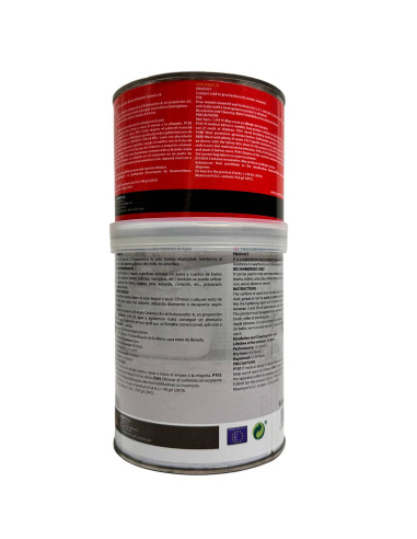 Esmalte al agua bicomponente efecto ceramico Amarto trasera