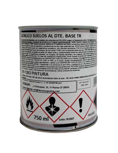 Pintura Acrílica para Pavimentos DOKAPI vista trasera