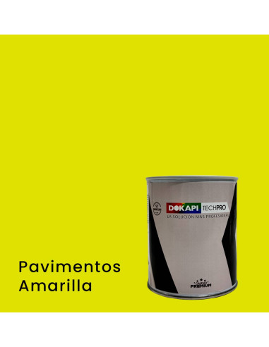 pintura acrilica pavimentos dokapi amarilla