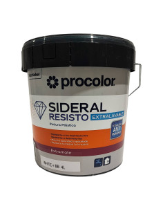 Pintura Plástica Mate Extralavable SIDERAL RESISTO PROCOLOR anverso