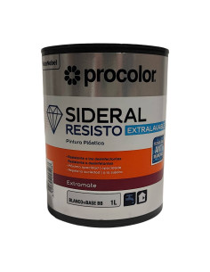 Pintura Plástica Mate Extralavable SIDERAL RESISTO PROCOLOR anverso 2