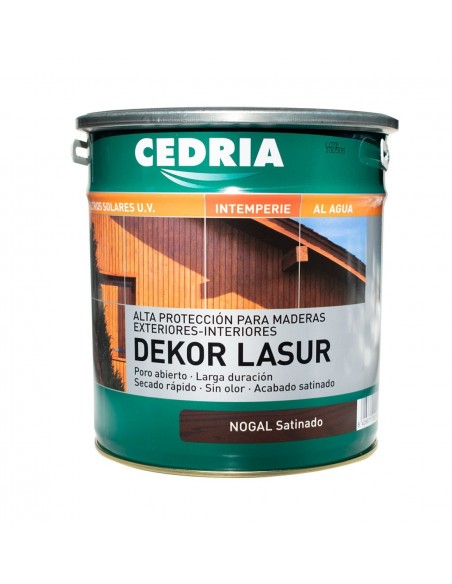 Lasur protector para madera DEKOR LASUR CEDRIA