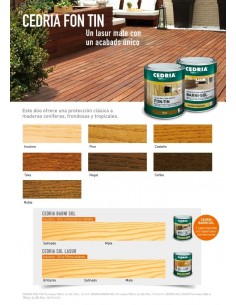 Lasur Mate para Madera FON-TIN CEDRIA 2